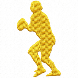 Sports Silhouette Embroidery Design 2